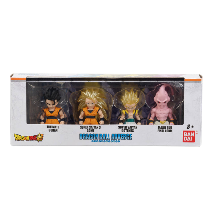 Bandai Adverge "Dragon Ball Super" Set of 4 (SS 3 Goku, Gohan, Bu, SS Gotenks) | 045557866099