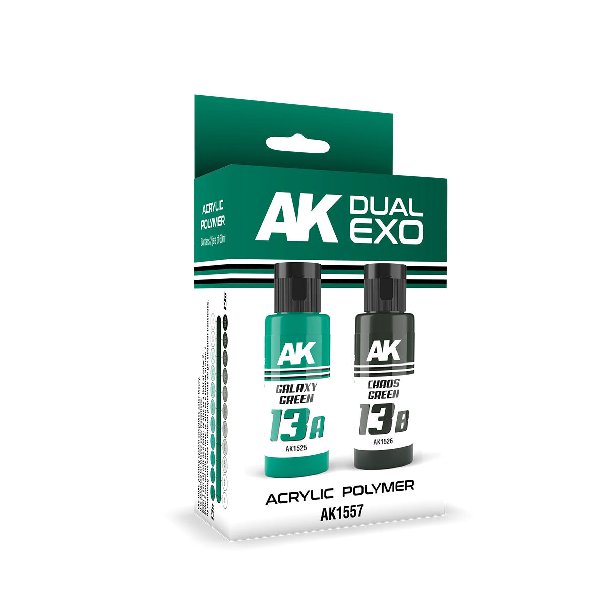Ak Interactive Galaxy Green & Chaos Green Dual Exo Paint Set | 8435568327894