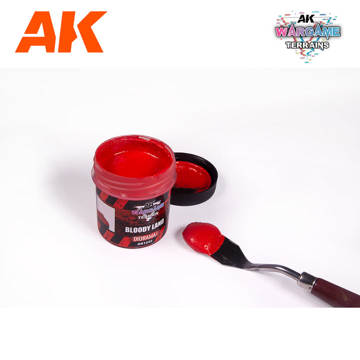AK Interactive Wargame Battle Ground Terrains Bloody Land - 100ml (Acrylic) | 8435568331228