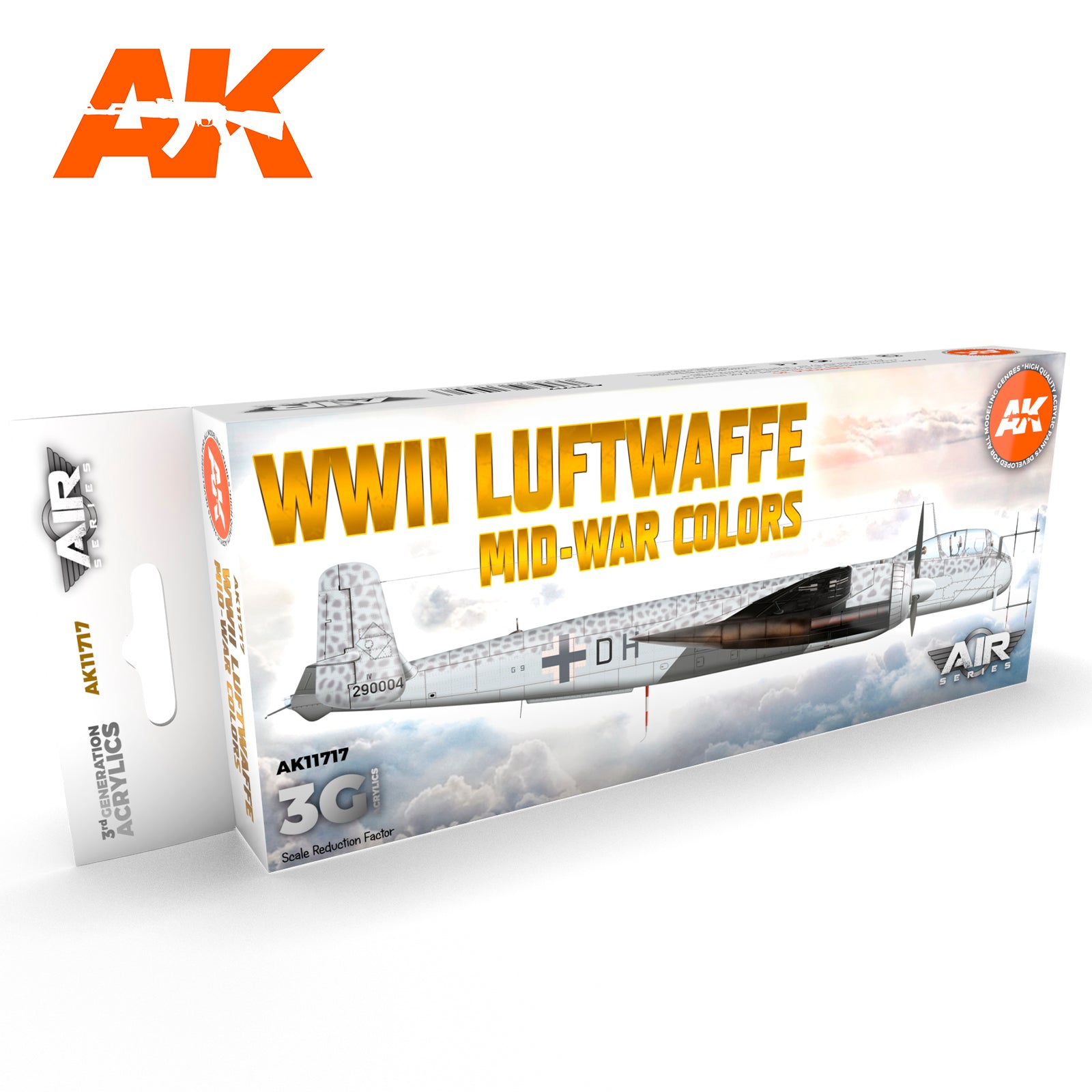 AK Interactive 3G Air - WWII Luftwaffe Mid-War Colors SET | 8435568314306
