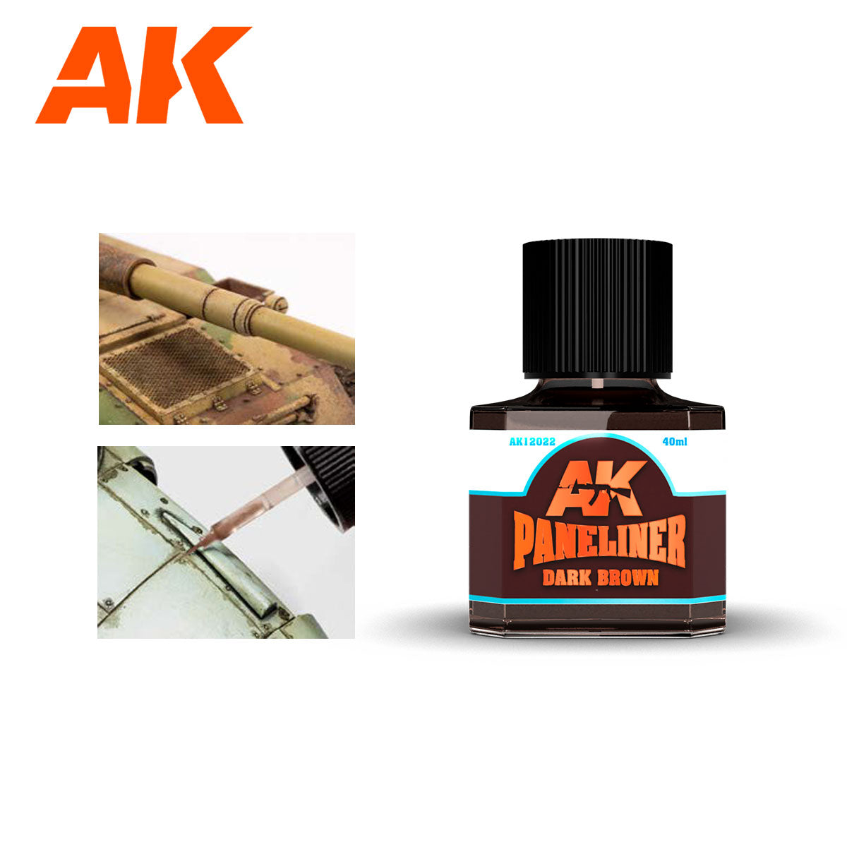 AK Interactive Dark Brown Paneliner | 8435568306035