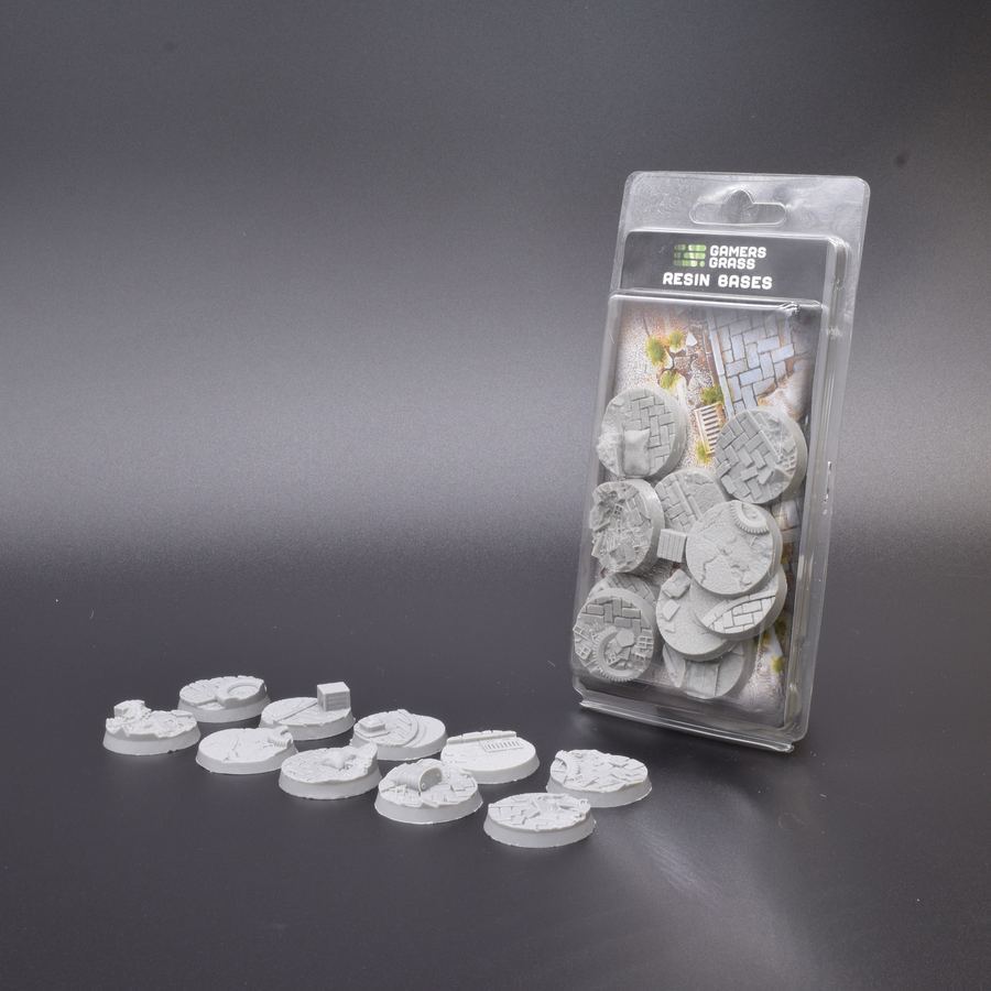 Gamers Grass Resin Bases - Urban Warfare - Round 32mm (x10) | 738956789716