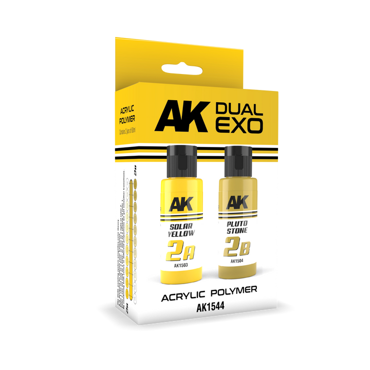 Ak Interactive Solar Yellow & Pluto Stone Dual Exo Paint Set | 8435568327788