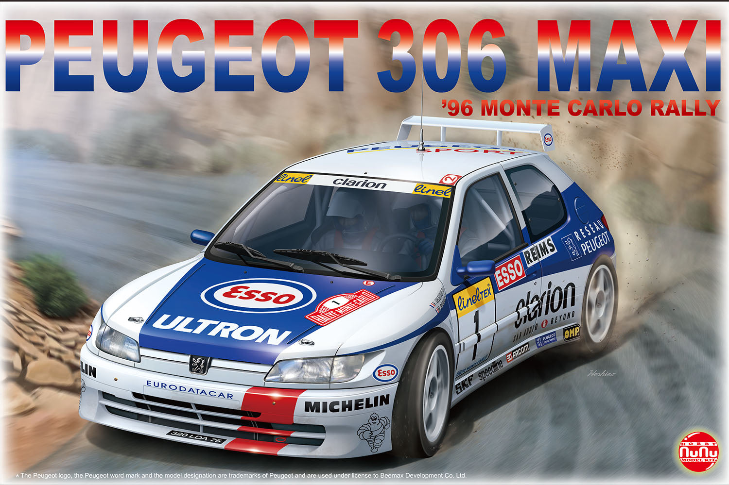 Platz NuNu 1/24 PEUGEOT 306 MAXI 1996 Monte Carlo Rally with Masking Sheet | 4545782078480
