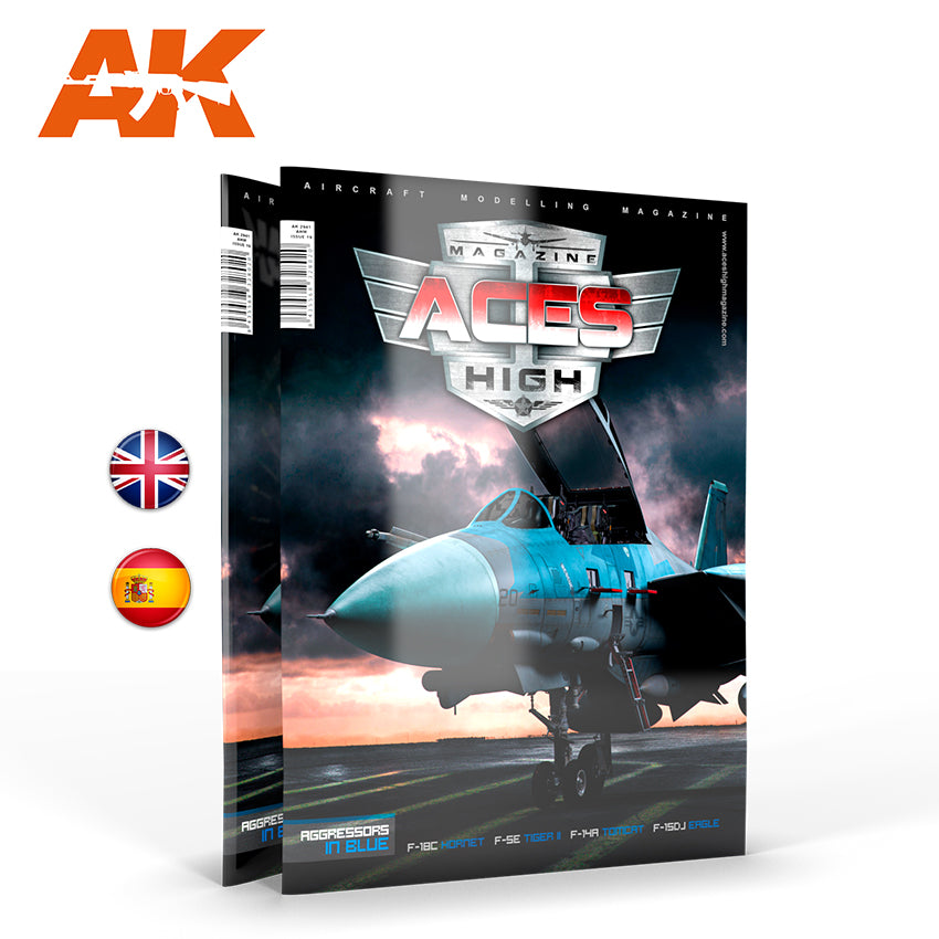 AK Interactive Aces High Issue 19 Agressors In Blue English | 8435568328020