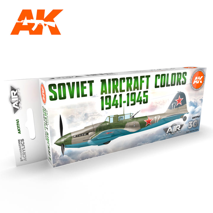 AK Interactive 3G Air - Soviet Aircraft Colors 1941-1945 SET | 8435568314481