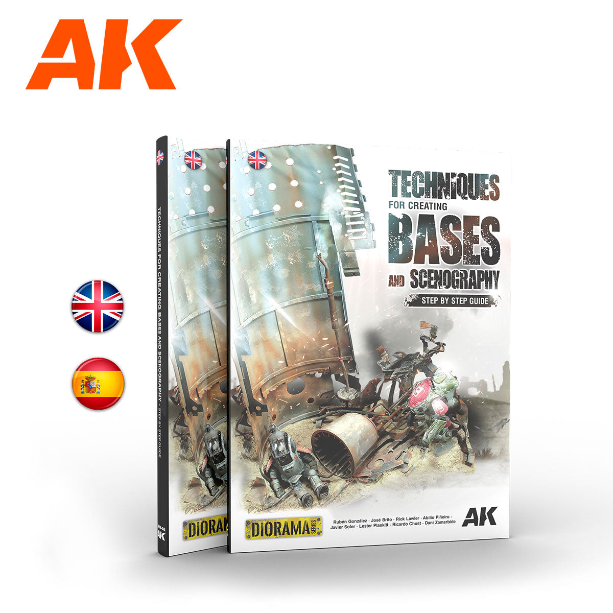 AK Interactive Techniques for creating bases and scenography – English | 8435568333413