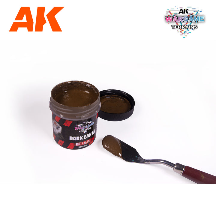 AK Interactive Wargame Battle Ground Terrains Dark Earth - 100ml (Acrylic) | 8435568330993