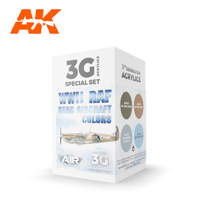 AK Interactive 3G Air - WWII RAF SEAC Aircraft Colors SET | 8435568314399