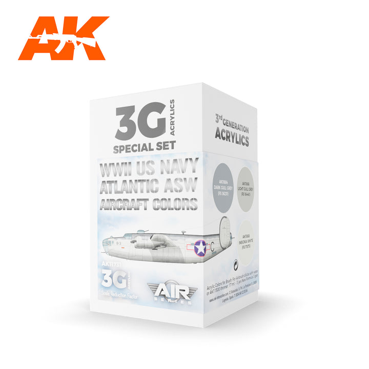 AK Interactive 3G Air - WWII US Navy ASW Aircraft Colors SET | 8435568314368