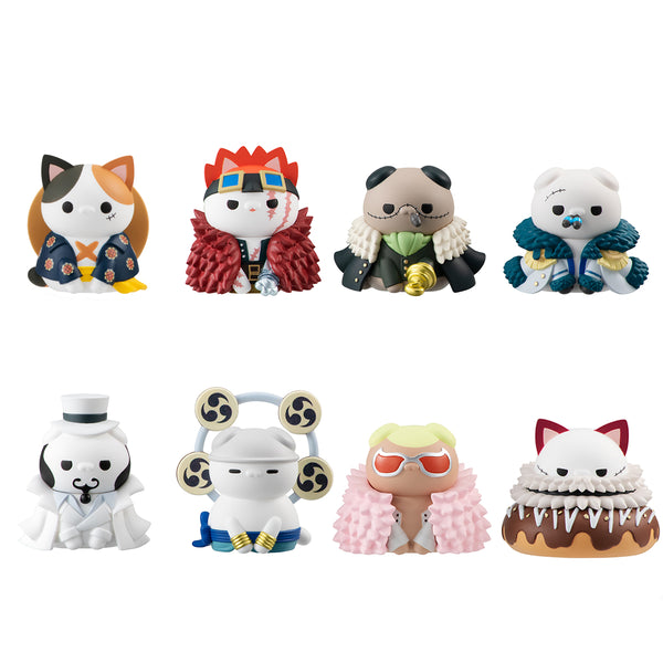 Megahouse MEGA CAT PROJECT NyanPieceNyan! Ver. Luffy with rivals [w/gift] "One Piece ", Complete Set