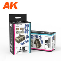 AK Interactive Air Conditioning Wargame Set 100% Polyurethane Resin Compatible With 30-35MM Scale | 8435568333277