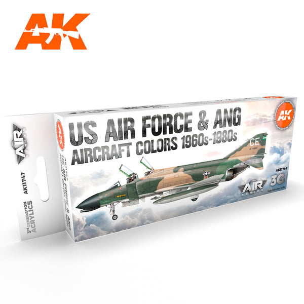 AK Interactive 3G Air - US Air Force & ANG Aircraft 1960s-1980s SET