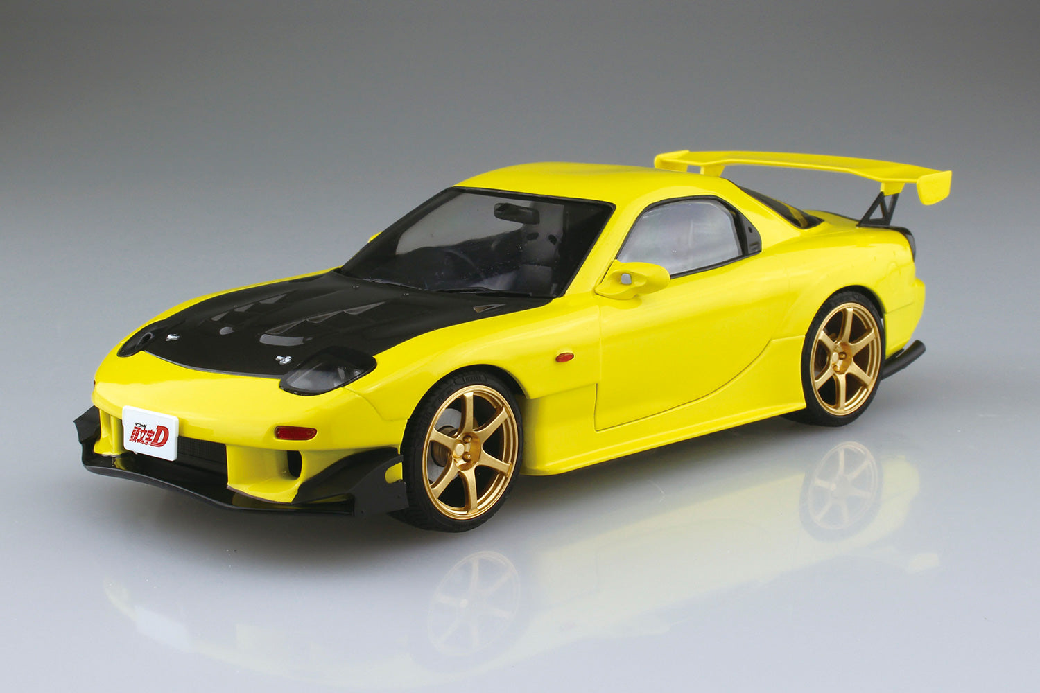 Aoshima 1/24 Pre-Painted Initial D Takahashi Keisuke FD3S RX-7 Project D Last Battle Ver. Model Kit | 4905083064016