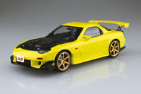 Aoshima 1/24 Pre-Painted Initial D Takahashi Keisuke FD3S RX-7 Project D Last Battle Ver. Model Kit | 4905083064016