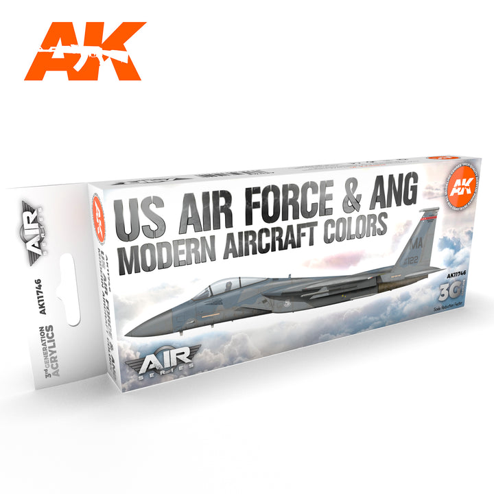 AK Interactive 3G Air - US Air Force & ANG Modern Aircraft Colors SET | 8435568314542