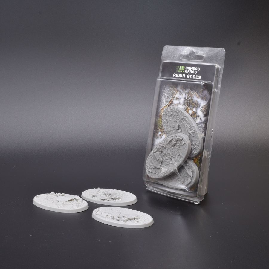 Gamers Grass Resin Bases - Rocky Fields - Oval 75mm (x3) | 738956789532