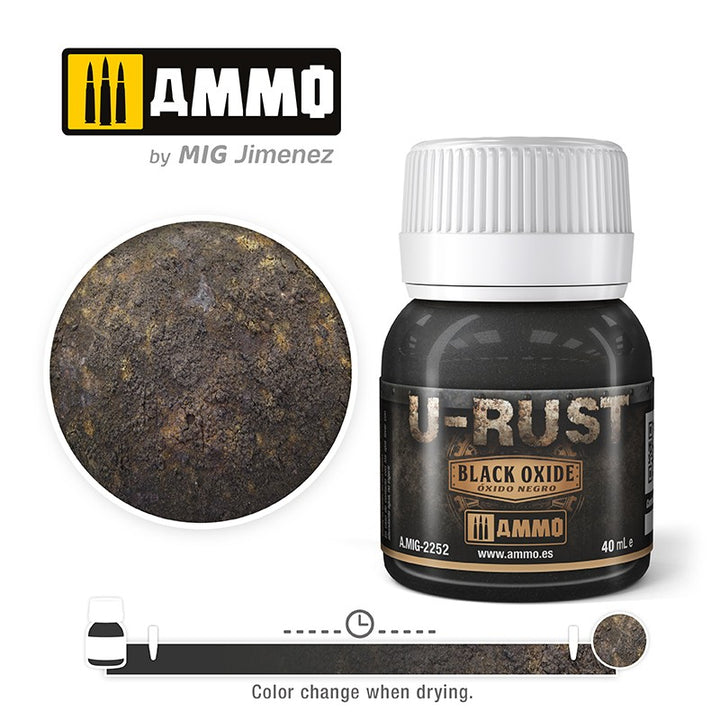 Ammo Mig U-Rust Black Oxide 40ml | 8432074022527
