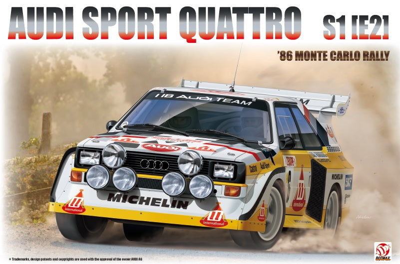 Platz Beemax 1/24 Series: Audi Sport Quattro S1 [E2] '86 Monte Carlo Rally | 4545782078398