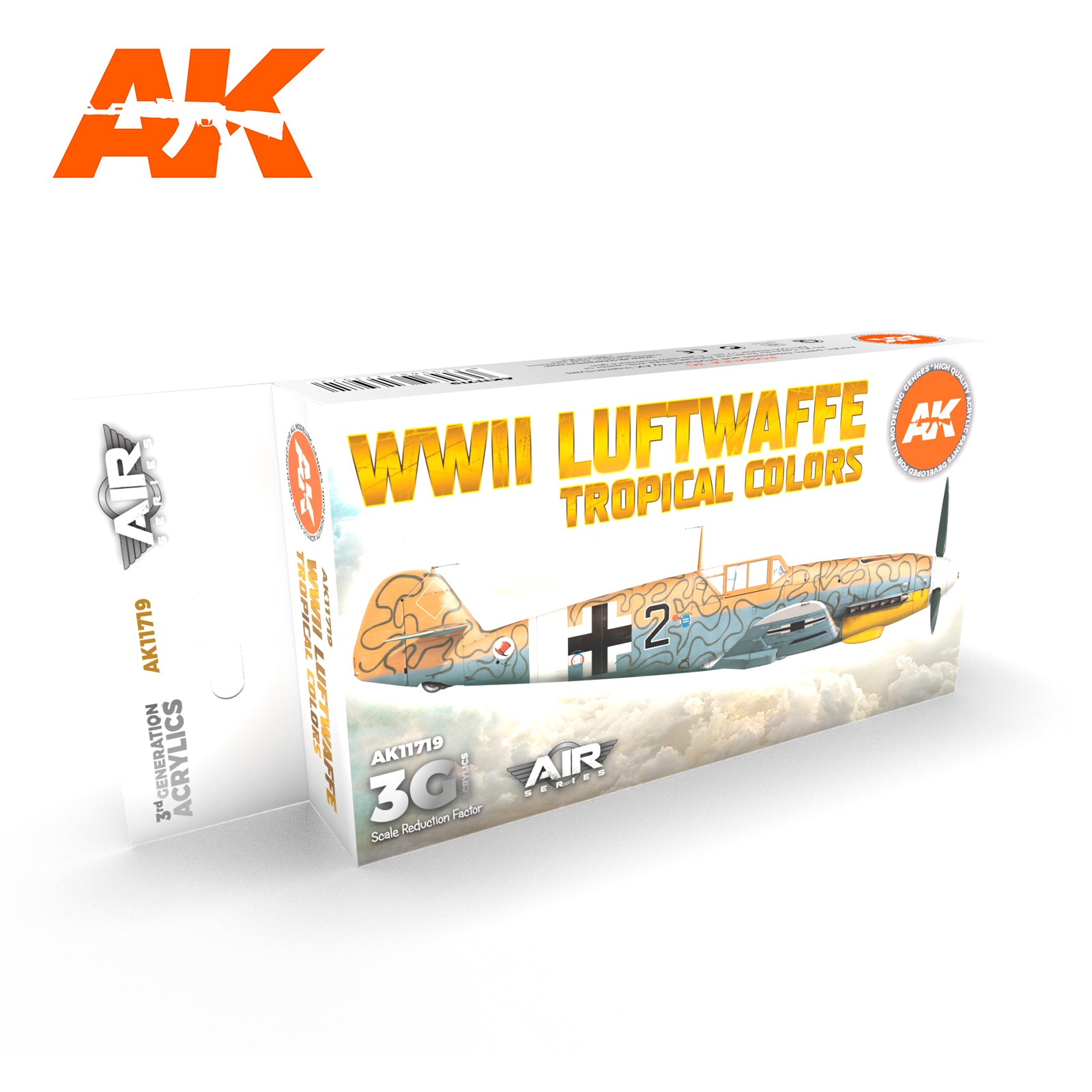 AK Interactive 3G Air - WWII Luftwaffe Tropical Colors SET | 8435568313972