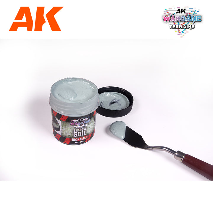 AK Interactive Wargame Battle Ground Terrains Shadow Soil - 100ml (Acrylic) | 8435568330931