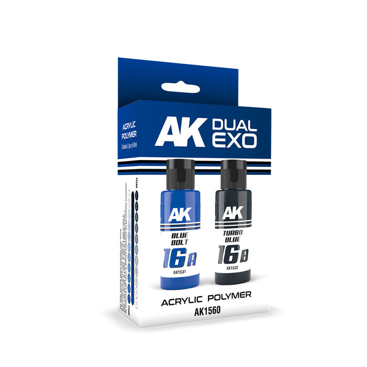 Ak Interactive Blue Bolt & Turbo Blue Dual Exo Paint Set | 8435568327924