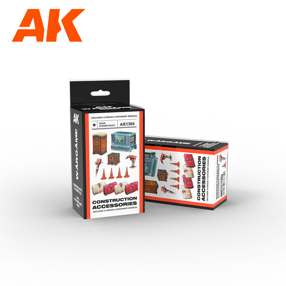 AK Interactive Scenography Wargame Set Construction Accessories (30-35mm) | 8435568337350