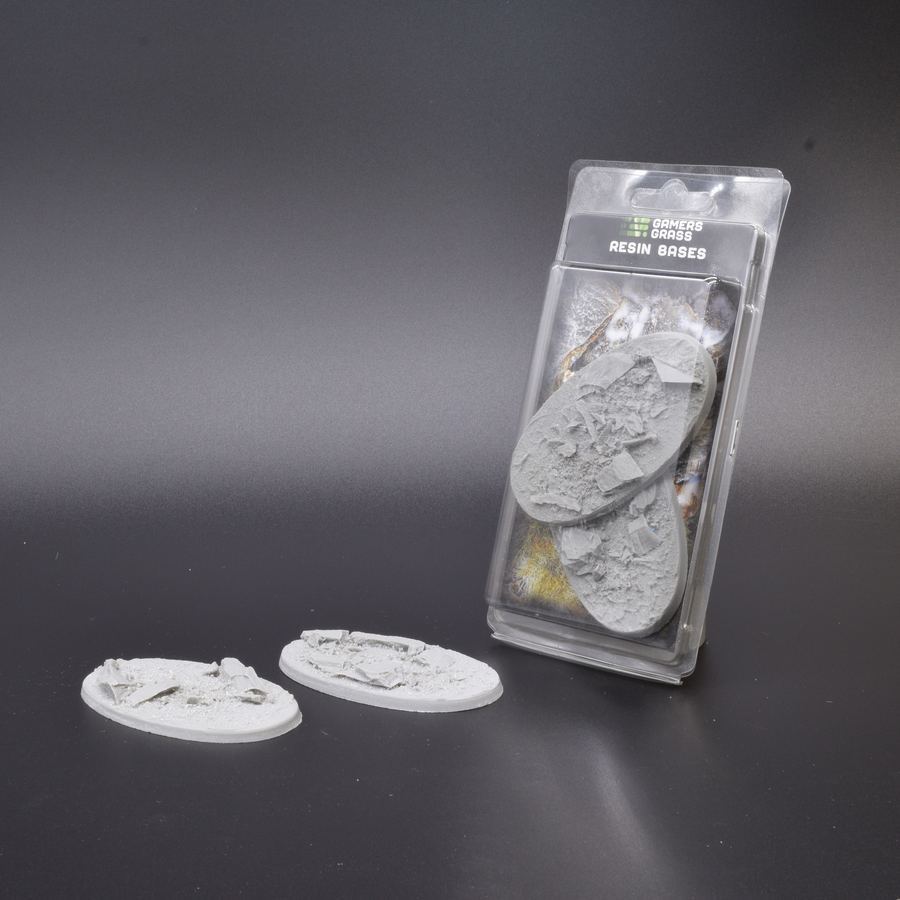 Gamers Grass Resin Bases - Rocky Fields - Oval 90mm (x2) | 738956789549