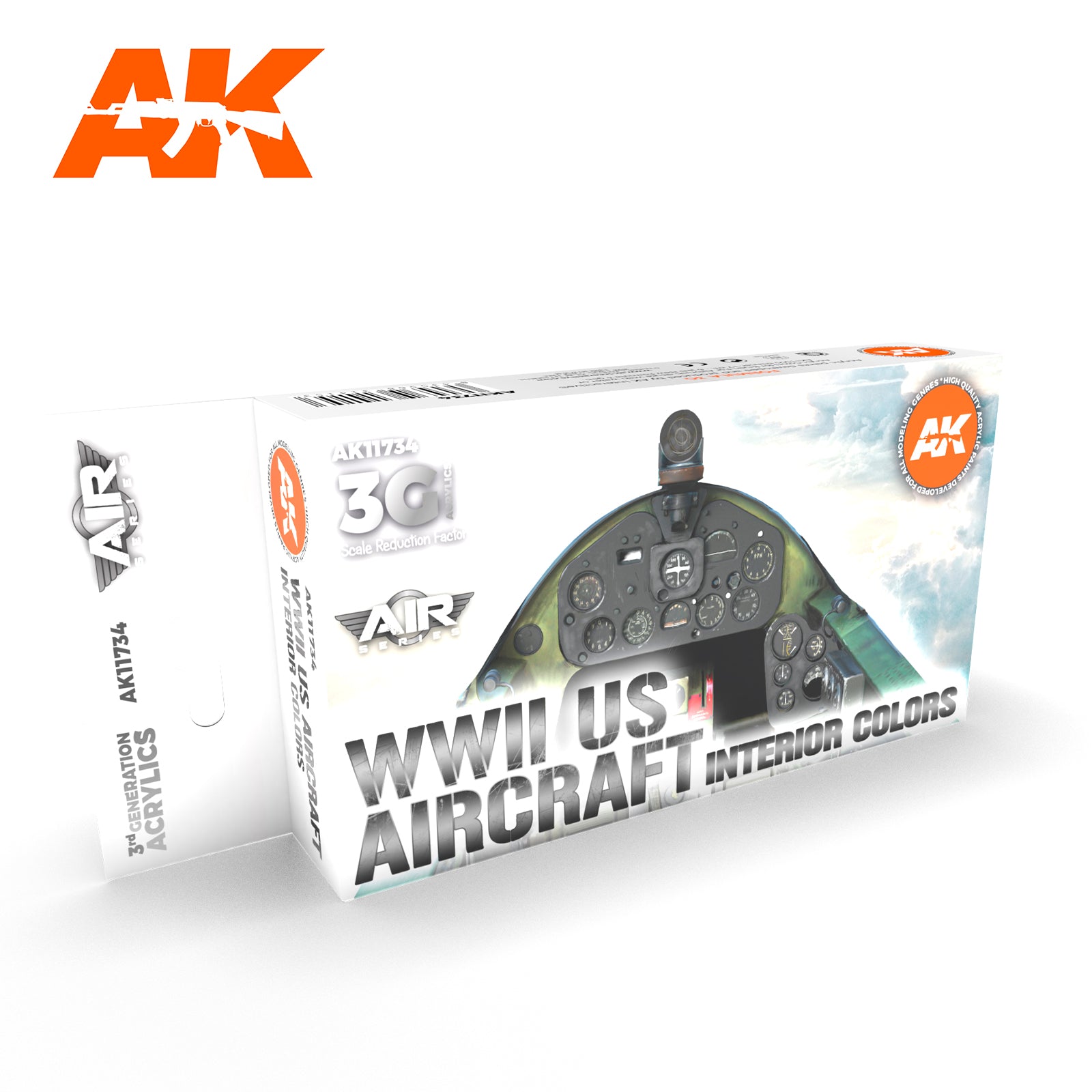 AK Interactive 3G Air - WWII US Aircraft Interior Colors SET | 8435568314153