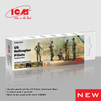 ICM Acrylic Paint Set for US Helicopter Pilots (Vietnam War) | 4823044409174