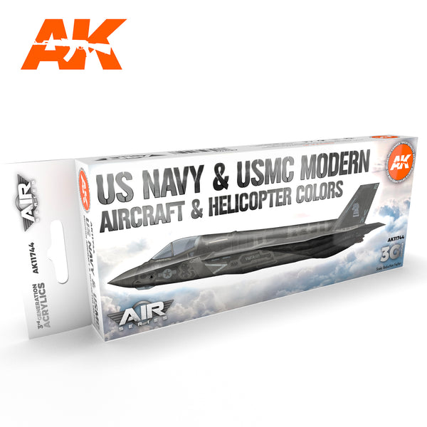 AK Interactive 3G Air - US Navy & USMC Modern Aircraft & Helicopter SET