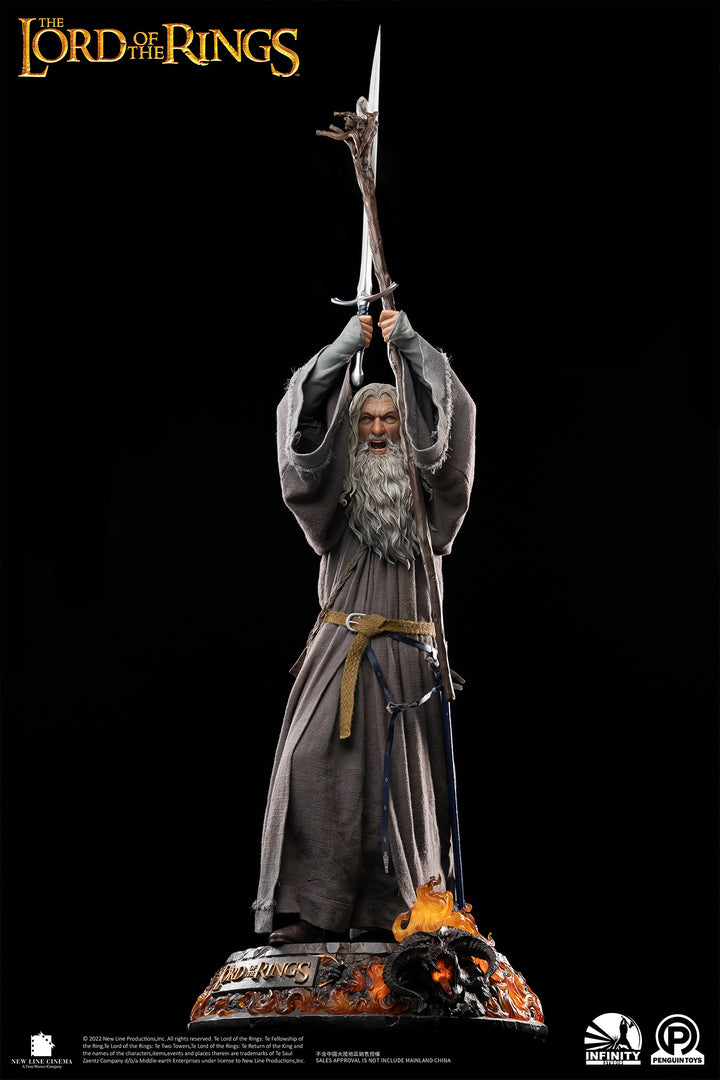 The Lord of the Rings Series Infinity Studio X Penguin Toys Master Forge Gandalf the Grey Premium Edition 1/2 Scale Figure | 4580416924573