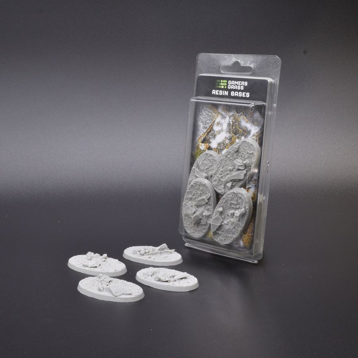 Gamers Grass Resin Bases - Rocky Fields - Oval 60mm (x4) | 738956789525