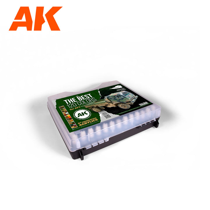 AK 3G Plastic Briefcase 120 AFV Colors | 8435568333468