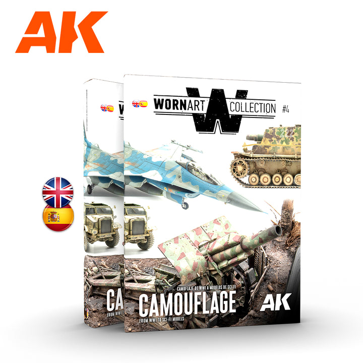 AK Interactive Worn Art Collection #04 Camouflage - Bilingual | 8435568331211