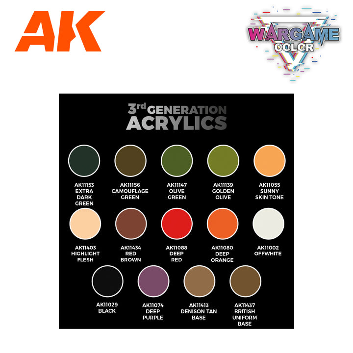 AK Interactive Wargame Starter Set - Battle Orc (14 Colors & 1 Figure) [Sale ends when item is out of stock] | 8435568331297