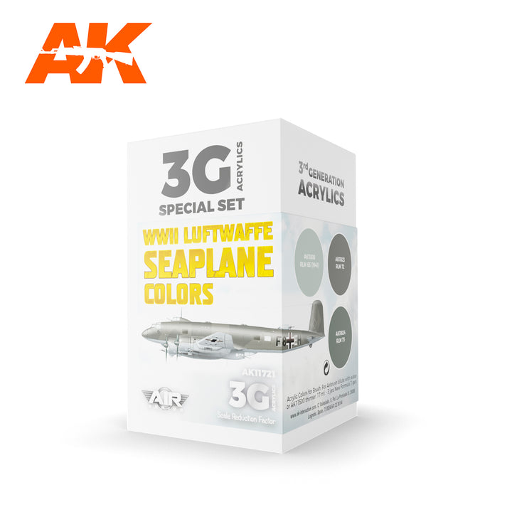AK Interactive 3G Air - WWII Luftwaffe Seaplane Colors SET | 8435568314054