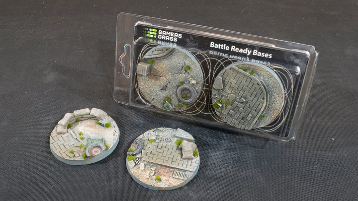 Gamers Grass Battle Ready Bases - Urban Warfare - Round 60mm (x2) | 738956789389