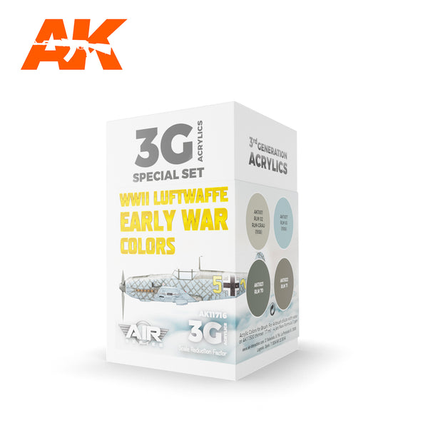 AK Interactive 3G Air - WWII Luftwaffe Early War Colors SET