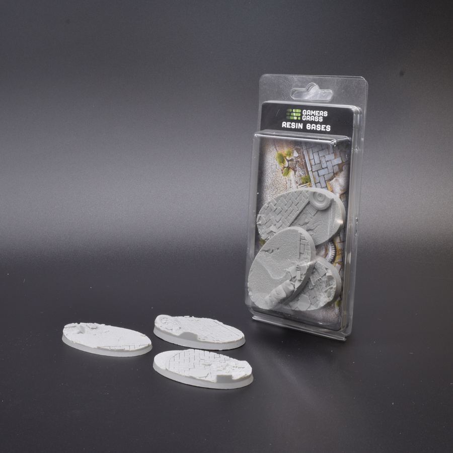 Gamers Grass Resin Bases - Urban Warfare - Oval 75mm (x3) | 738956789778
