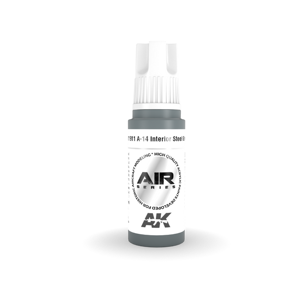 AK Interactive 3G Air - A-14 Interior Steel Grey