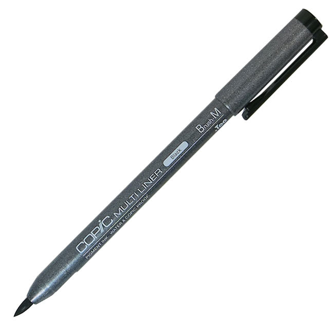 Copic Multiliner Brush Pen Black, Brush Medium (M) | 4511338022665