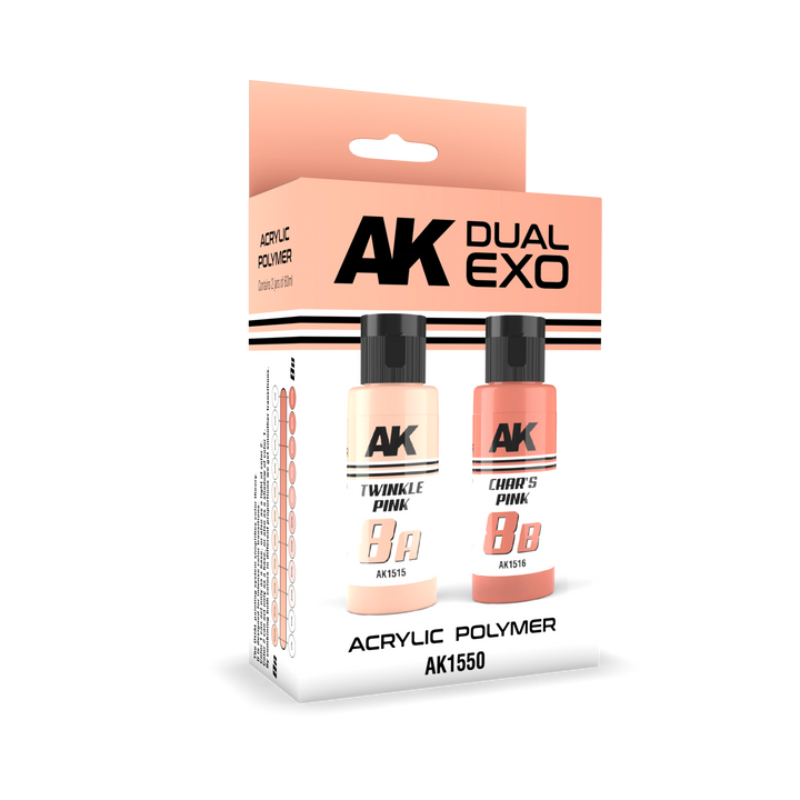 Ak Interactive Twinkle Pink & Char’S Pink Dual Exo Paint Set | 8435568327849