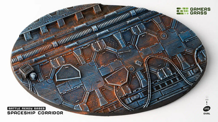 Gamers Grass Battle Ready Bases - Spaceship Corridor - Oval 170mm (x1) | 738956790316