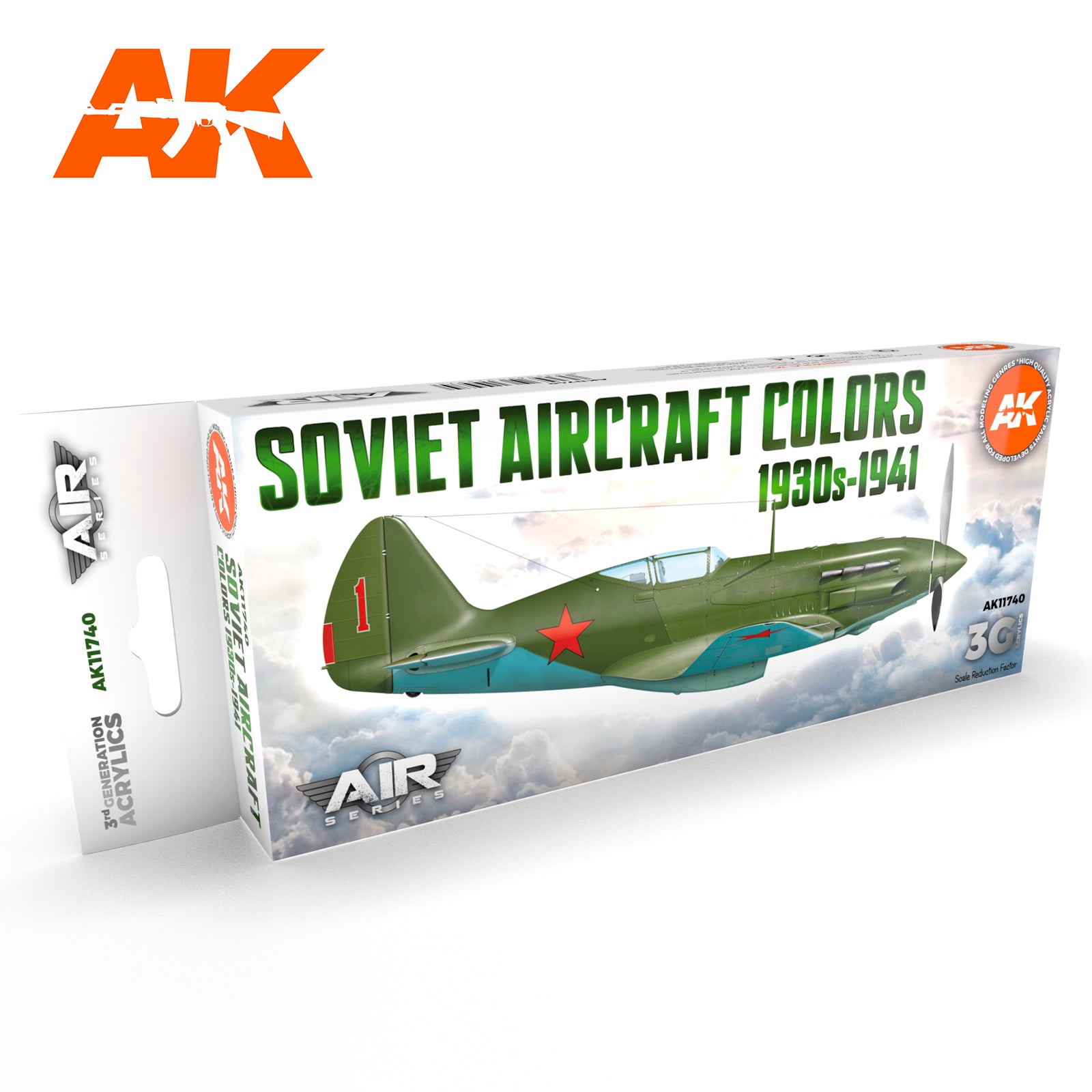 AK Interactive 3G Air - Soviet Aircraft Colors 1930s-1941 SET | 8435568314474