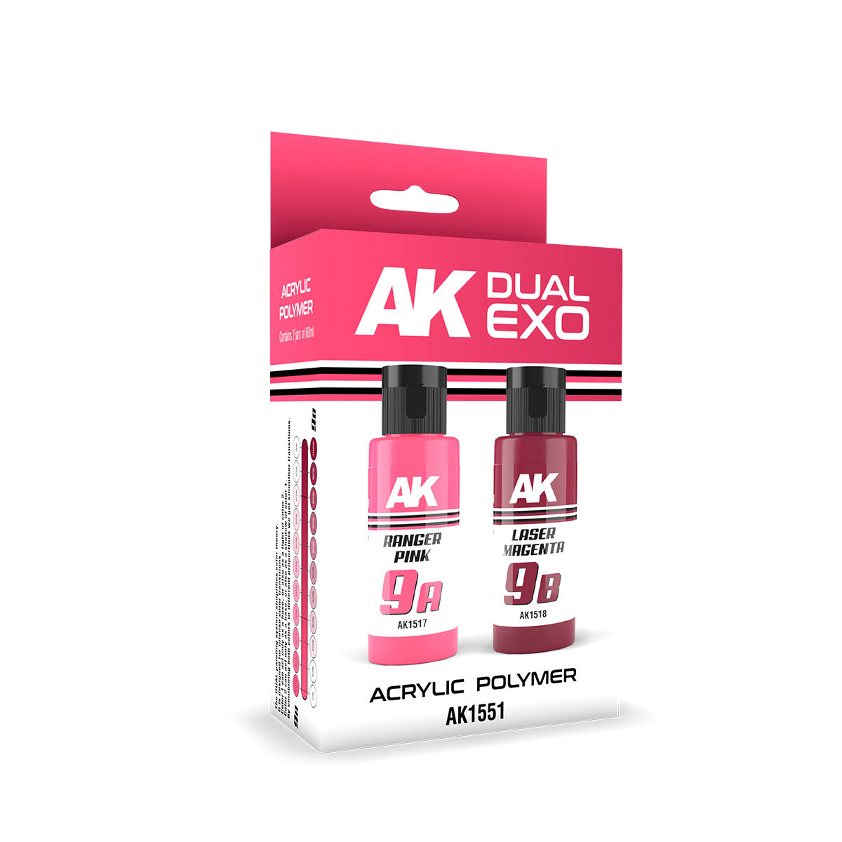 Ak Interactive Ranger Pink & Laser Magenta Dual Exo Paint Set | 8435568327856