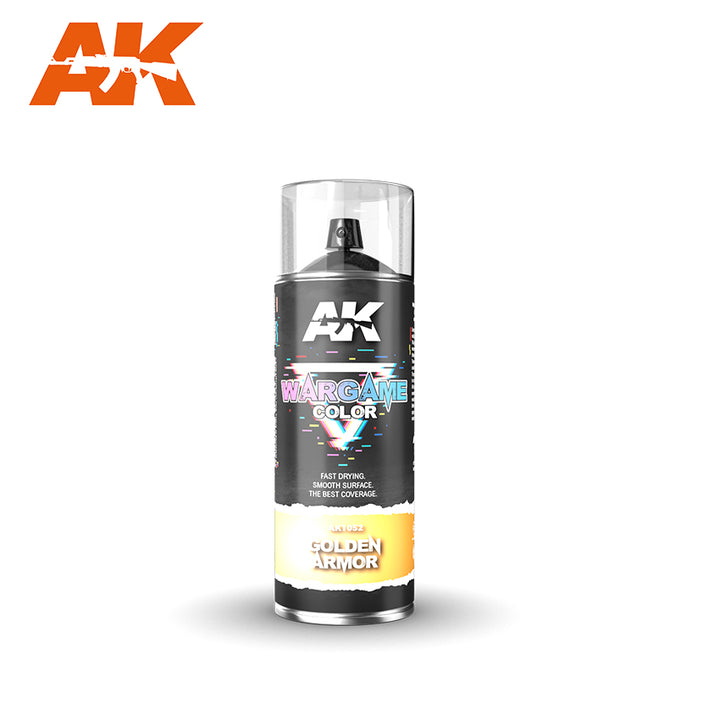 AK Interactive Wargame Golden Armor Spray 400ml | 8435568313743
