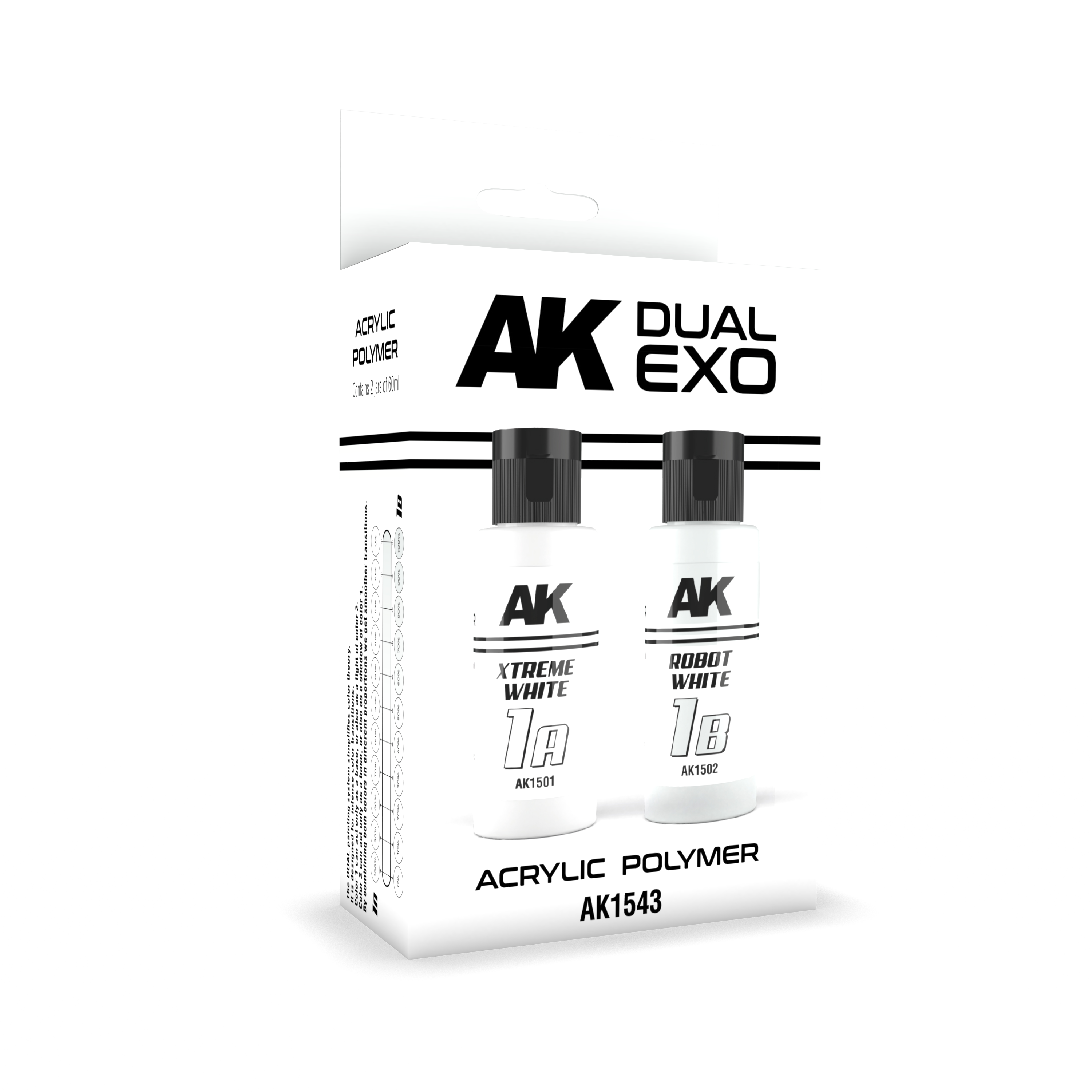 Ak Interactive Xtreme White & Robot White Dual Exo Paint Set | 8435568327771