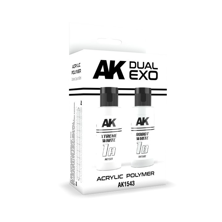 Ak Interactive Xtreme White & Robot White Dual Exo Paint Set | 8435568327771