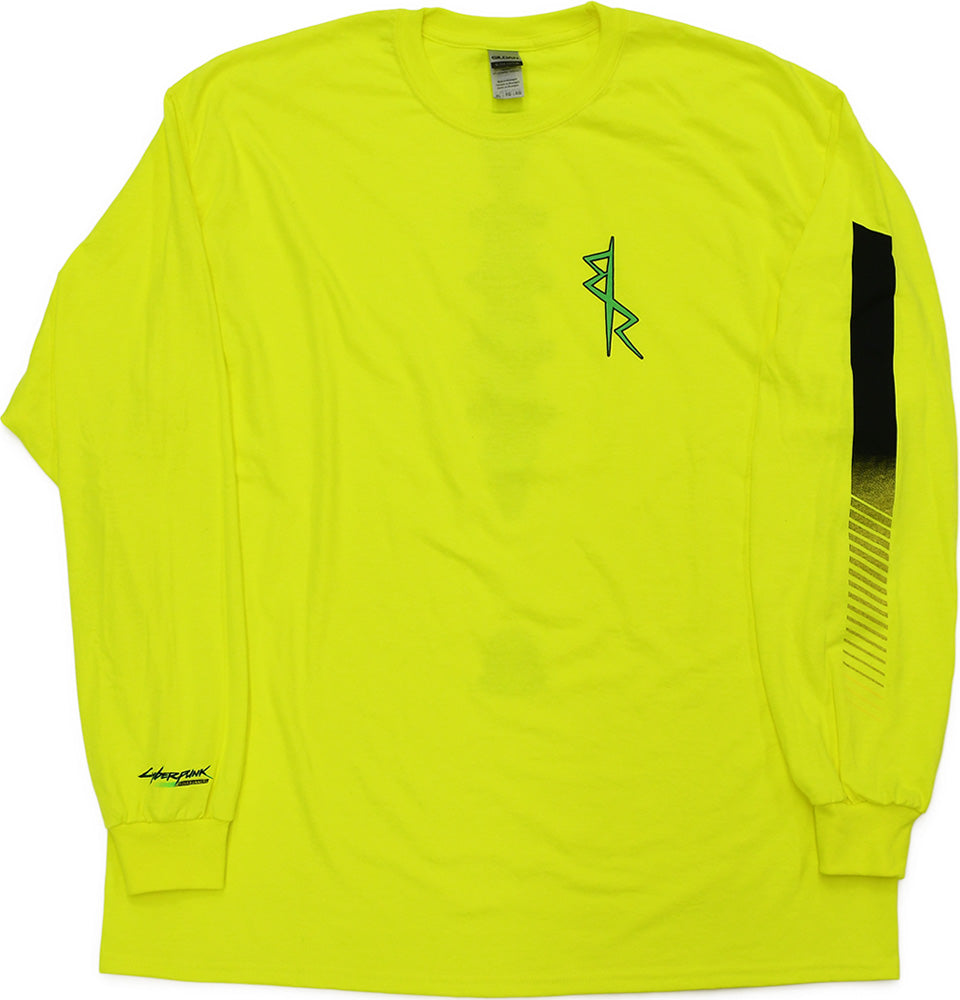 Cyberpunk: Edgerunners Series David's Backbone Cyberware Yellow M Long T-Shirt | 4580590165359